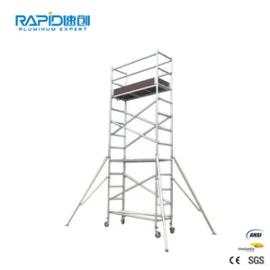 Aluminum Scaffold Frame Steps Mobile Tubular Ringlock Scaffolding System