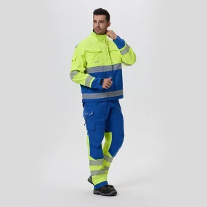 Hola Cinta Reflectante de Alta Visibilidad Seguridad Protección EPP Impermeable Ropa de Trabajo Chaqueta de Trabajo