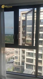 Airproof Insect Proof Glazed Aluminum Folding Windows