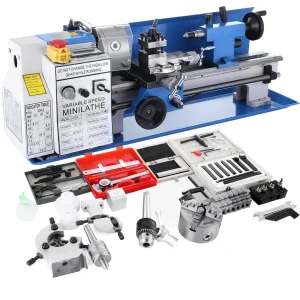 New CJ18A 7x14 Inch 550W Benchtop Mini Metal Lathe Machine 350x180mm