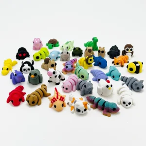 3d Printed Mini Animal Cartoon Model, Micro-sized Multi-colored Animal Pendant Decorative Ornament 2-5cm