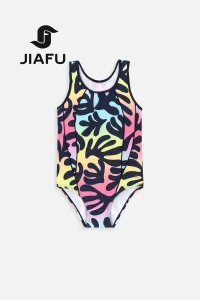 Fashion Wholesale Summer UV Protection Sexy Print One-Piece Teen Girl Swimwear