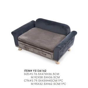 Soft Pet Sofa Bed with Storage