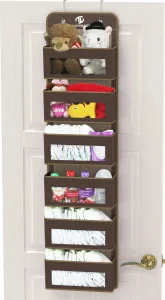Customizable Door/Wall Mount Houseware 6 Clear Window Pocket Organizer