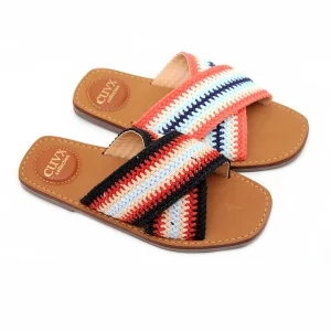 Casual Cross-strap Wear Flat Fashion slippers Women's Open Toe Cool Braid Trend New Holiday Light Simple Womens slippers Leisure
