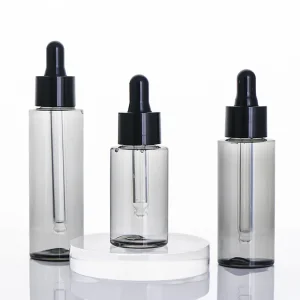 Luxury Personal Care Essential Oil Liquid Serum Pet Plastic Cosmetic Containers Pet Dropper Bottle