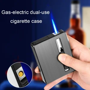 Electric Dual-use Cigarette Case Torch Lighter