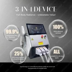 3 In1 IPL Diode Nd YAG Laser Device