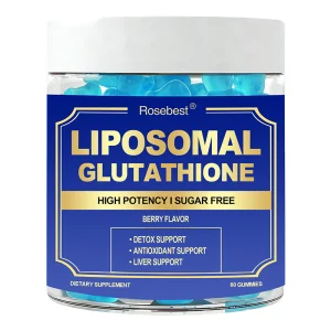 OEM Healthy Anti Aging Supplement Sugar Free Liposomal Glutathione Vitamin C Gummy with NAC &amp; ALA for Deep Cellular Restoration