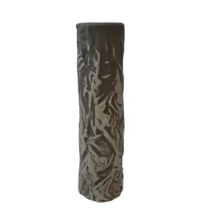 Custom Natural Crinkled Texture Dark Gray Ceramic Vase Exporters, Companies