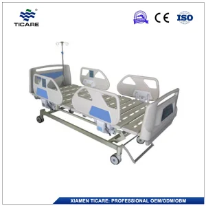 Collapsible ABS Guardrails ICU Bed