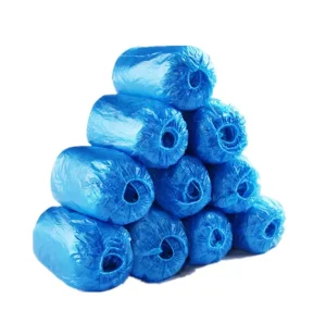 Disposable Antistatic Cleanroom Waterproof CPE Plastic Surgical Medical Non-Slip Boot Shoe Cover for Hospital Daily Protection