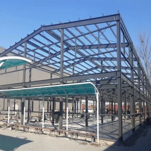 Customized Design DIP Galvanized Frame Industrial Shed Prefab/Prefabricated Steel Structure Warehouse for Steel Construction Storage/Workshop/Hangar/Garage
