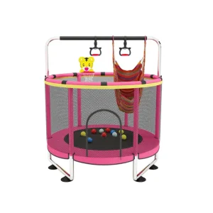 Sundow Wholesale Mini Trampoline Fitness Basketball Hoop Trampoline Outdoor Kids with Swing