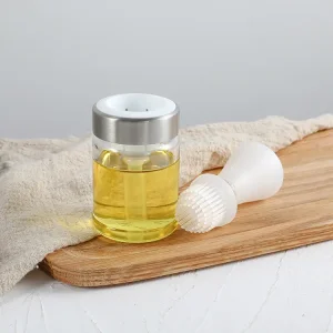 Custom Olive Oil Bottle with Silicone Brush