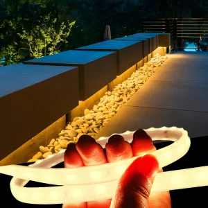 LFB1205-1 Custom Dc24v Waterproof Flexible Silicone Led Strip Light Neon Light for Outdoor Garden Terrace Park Corridor Canopy