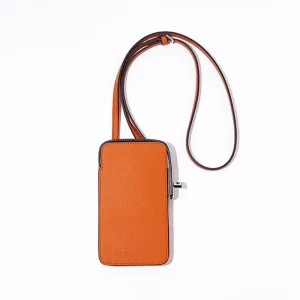 China Lock Buckle Phone Bag Solid Color Genuine Leather Mini Bag Factory, Suppliers
