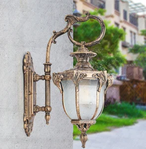Led Outdoor Light Fixtures Bronze 21.26'H Exterior Lantern Waterproof Sconce Porch Lights Wall Mount for House