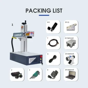 Portable Name Photo Printing Machine Stainless Steel Laser Engraving Marking Machine