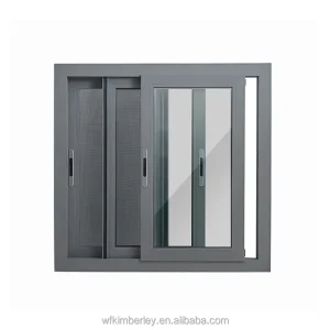 2025 Modern Double-Layer Tempered Glass Sliding Window Windproof Mosquito-Proof Aluminum Alloy Horizontal for Living Room