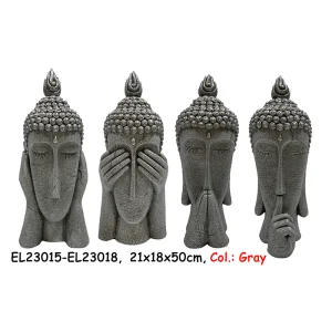 Wholesale Fiber Clay Buddha Head Flowerpots