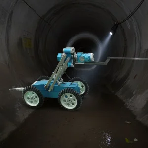 Laser Profiler Pipe Deformation Inspection with CCTV Crawler Camera