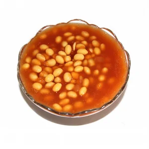 Salsa de tomate enlatada con frijoles horneados de alta calidad