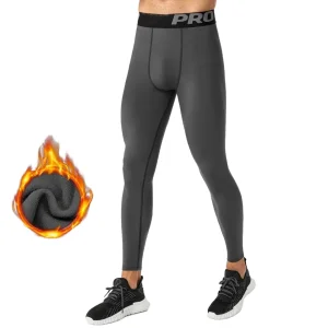 Wholesale Men's Leggings High Quality Elastic Breathable Ankle-Length Fitness Training Pants Warm Comfortable Running Waist