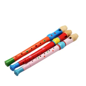 Flute Toy 8 Hole Colorful Wooden C Tone Set