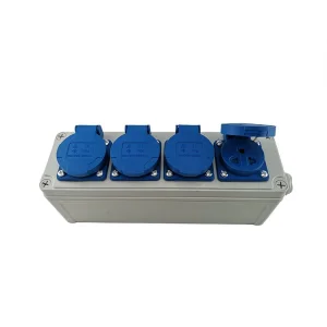 Caixa de Soquete Industrial 16A 32A 63A Equipamento de Distribuição de Energia Plástico à Prova d'Água