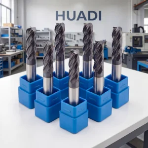 Ultra-Fine Grain Carbide End Mill HRC55/65 4 Flute Flat Nose High Precision CNC Milling Cutter Manufacturer Direct