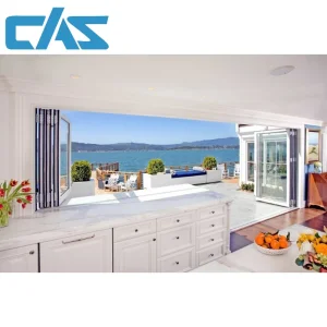 Premium Commercial Aluminum Folding Bifold Glass Window for Homes