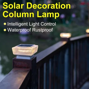 Solar Column Post Light