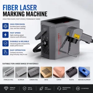 Portable Egg Laser Marking Machine 30W 50W Small Size