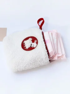 Plush Canvas Keychain Bag