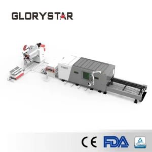 Sistema de Preparação de Bobinas a Laser Glorystar - Gestão Automática de Resíduos e Extração de Poeira Seccional para 0-6mm Aço