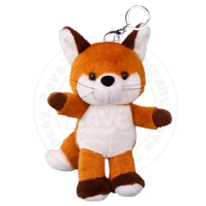 Custom Plushie Doll Brown Fox Keychain
