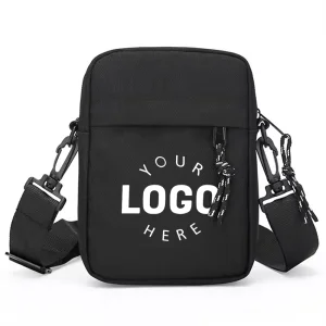 Custom Logo Waterproof Small Crossbody Sport Strip Sling Shoulder Bag Large Capacity Messenger Bag Man Sacoche Homme