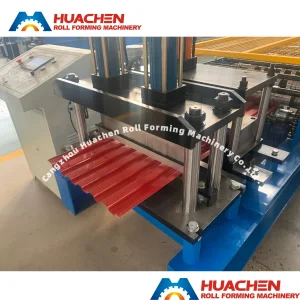 Máquina de conformado de rodillos para puertas de garaje americanas con orificio en forma de llave