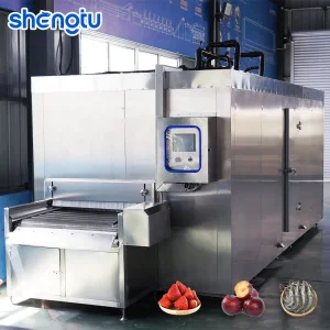 Automated Cryogenic Freezing Tunnel - Ready-to-Cook Food Freezing System for Seafood Freezer