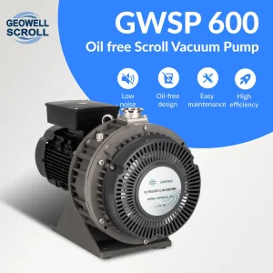 GWSP600 9L/s 1Pa laboratory industry freeze dryer semiconductor dry oil less oil free air scroll vacuum gas pump is better than &nbsp;screw diaphragm rotary vane