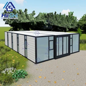 New Design Prefabricated 40FT 20FT Foldable Modular Home Steel Structure Prefab Price Container Expandable House