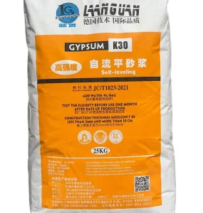 Self-Flowing Gypsumic Mortar Suitable for Home Renovation, Primary Leveling