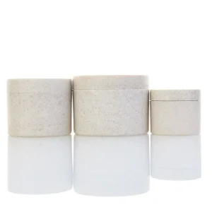 Customizable Friendly Material Biodegradable Cosmetic Containers Recyclable Wheat Straw Cream Jar 50g 100g 250g