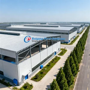 Q345/Q235 Large Span Construction Prefabricated/Prefab H/I Beam Light Steel Structure Building for Workshop Factory Workshop Garage Hangar Shed Cold Storage