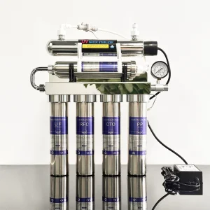 304 Stainless Steel 6-Stage UV Electric Water Filter with Auto Flow Switch-Home &amp; Outdoor Drinking Purification System