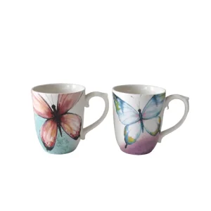 Cheap Watercolor - Style Hand - Painted Colorful Butterfly Ceramic Mug Manufacturer, Exporter