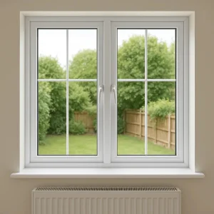 Customized UPVC Windows Double Glazing PVC Casement Horizontal Sliding Window