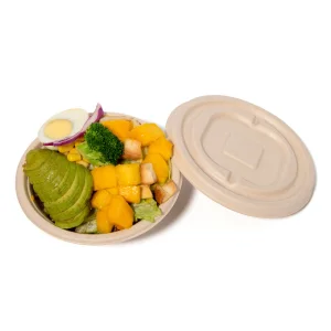 Compostable Food Bowls with Lids