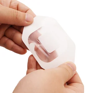 Medical Waterproof Non-Woven Wound Adhesive Island Dressing I. V Cannula